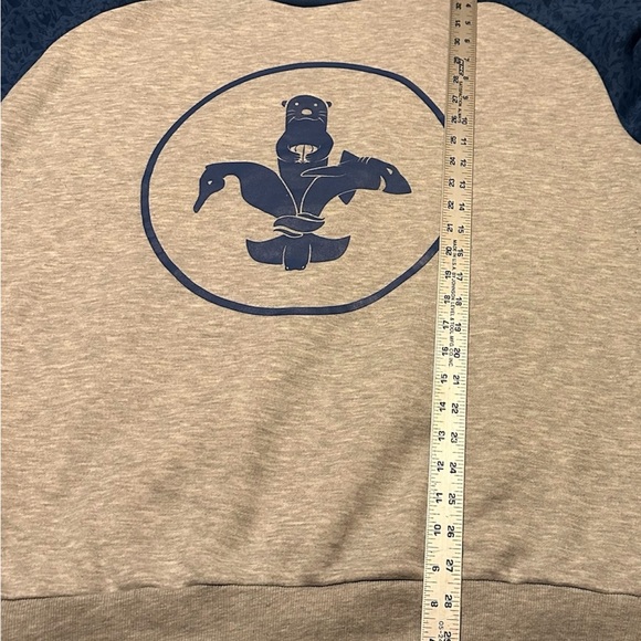 St Louis Aquarium Gray Blue Crewneck Sweatshirt 2XL Union Station Otter Shark - Picture 9 of 10